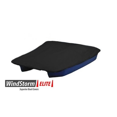 Eevelle Boat Cover PADDLE BOAT, Outboard Fits 7ft 2in L up to 61in W Black SFPDL0761B-BLK